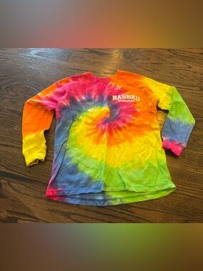 Nassau Bahamas Tie-Dye Long Sleeve Tee - Multi